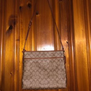 Brown coach crossbody.